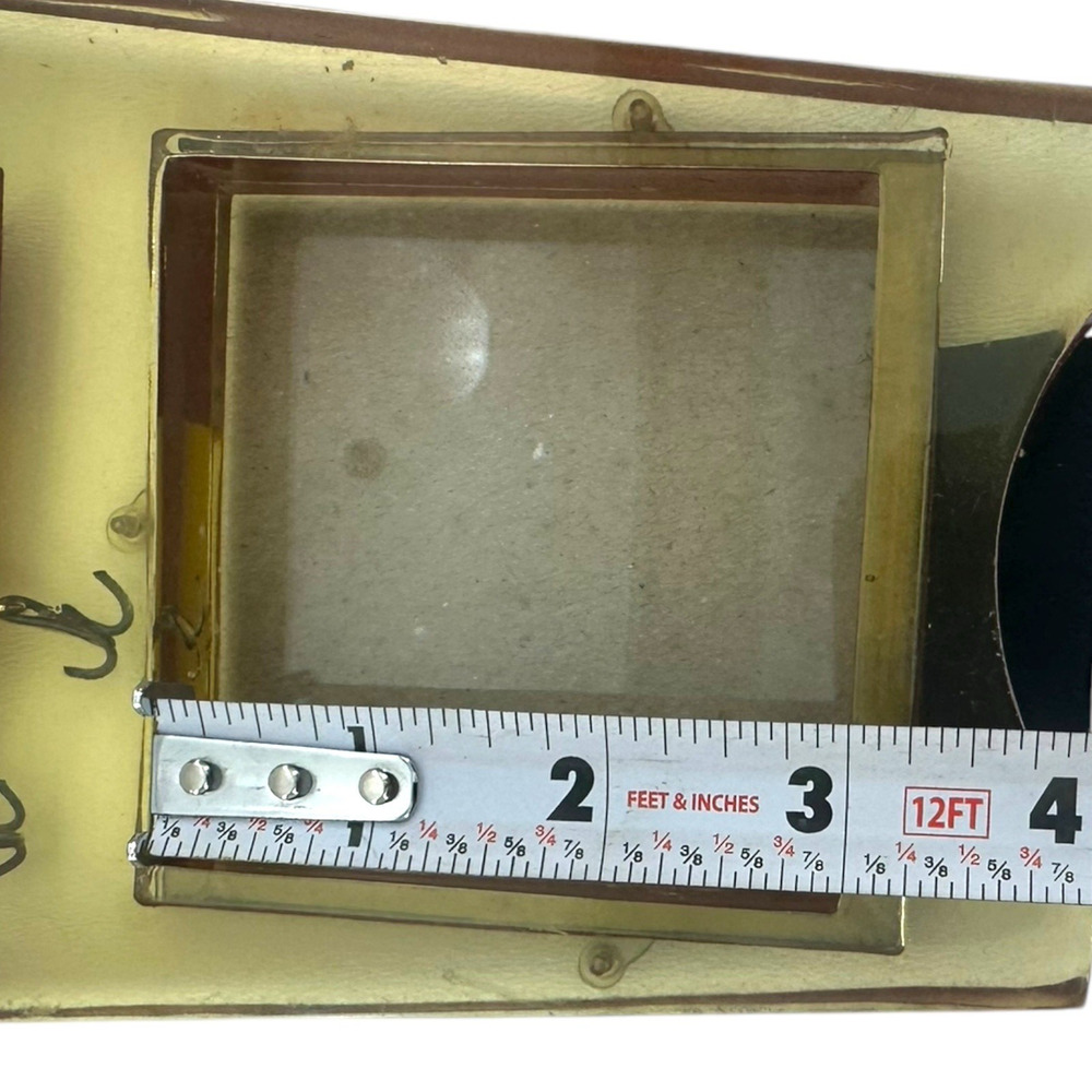 Vintage Lucite Photo Frame Fishing Lure Embedded Red White Heddon Style Taiwan - Picture 9 of 9